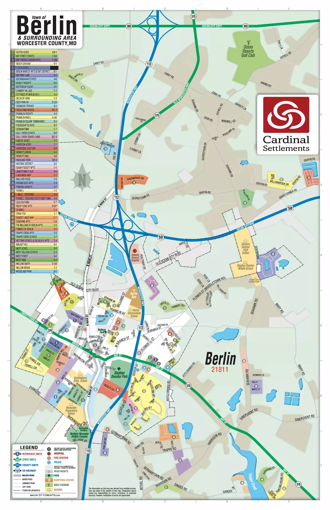Berlin MD Map
