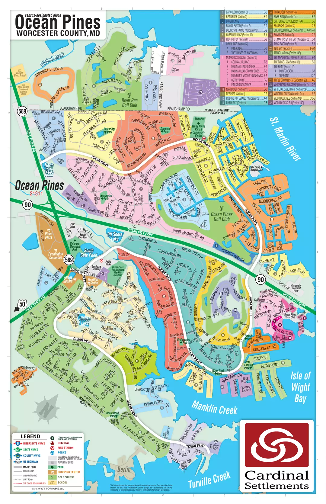 Ocean Pines Map